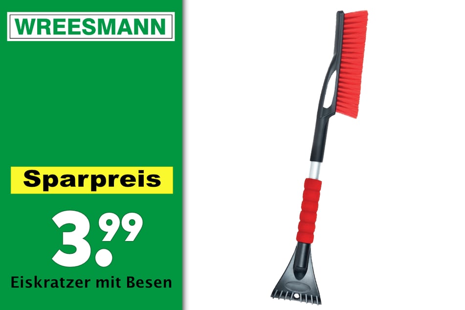 Eiskratzer mit Besen