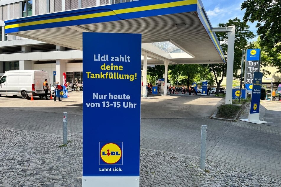 Die Aktion des Discounters geht in den kommenden Tagen in mehreren deutschen Städten weiter.