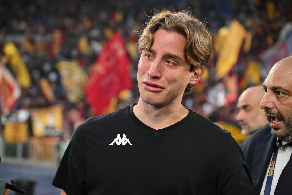 Der Mittelfeldspieler bei seiner Verabschiedung in Rom im Mai 2025.