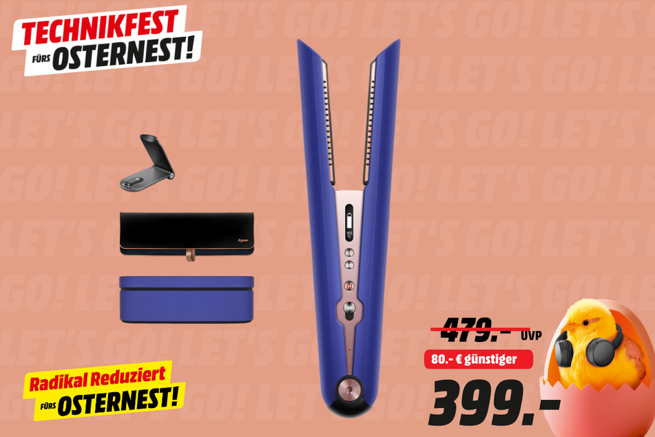 Dyson-Haarglätter für 399 statt 479 Euro.