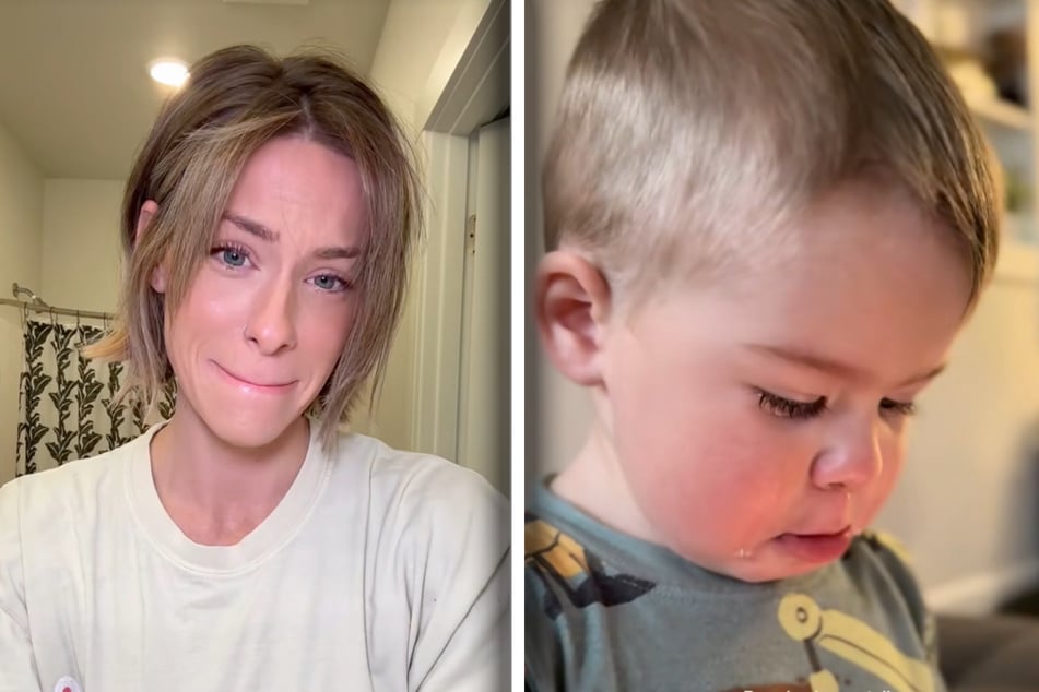 Mama Kyli Wilson (33) bricht es das Herz, wenn sie ihren Sohn Nash (1) so sieht.