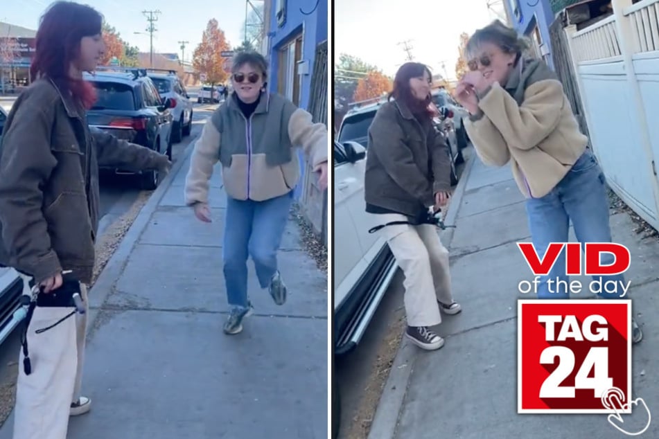 Watch these TikTokers turn a car alarm into an epic dance battle in today's Viral Video of the Day!