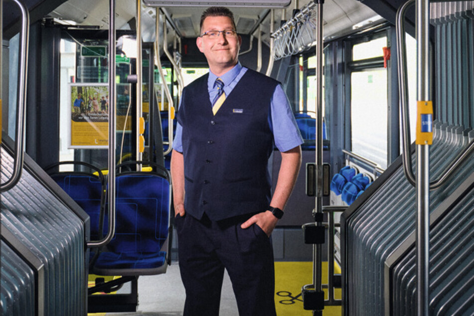 Sebastian liebt seinen Job als Busfahrer bei den Leipziger Verkehrsbetrieben