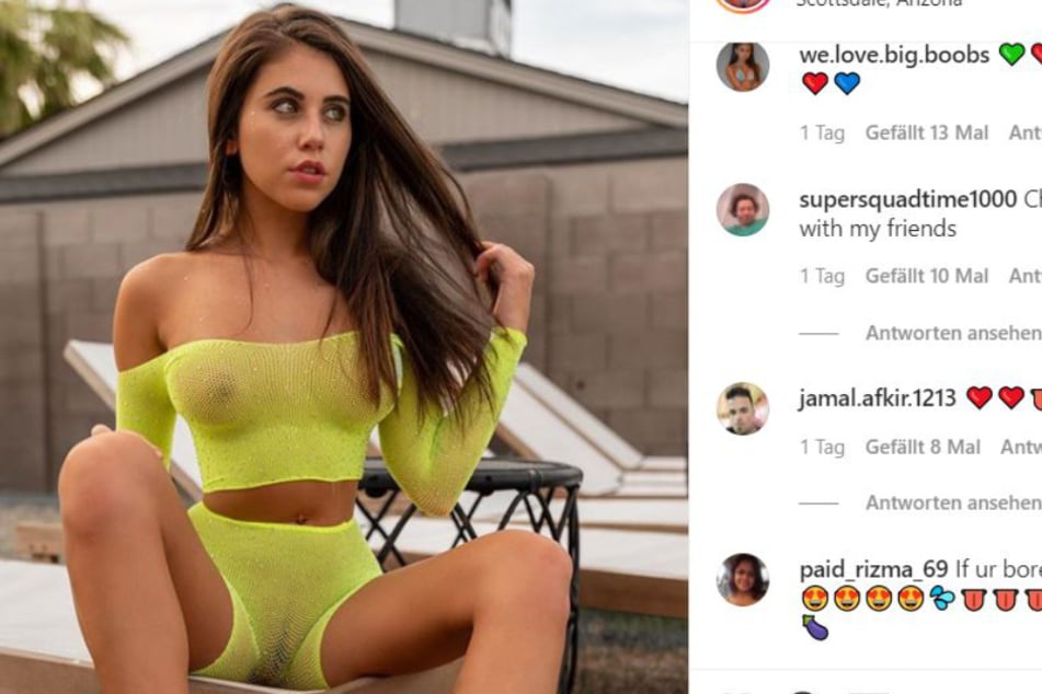 Violet Summers (20) dreht auch Pornos. Dieses Instagram-Bild lässt das bereits erahnen...