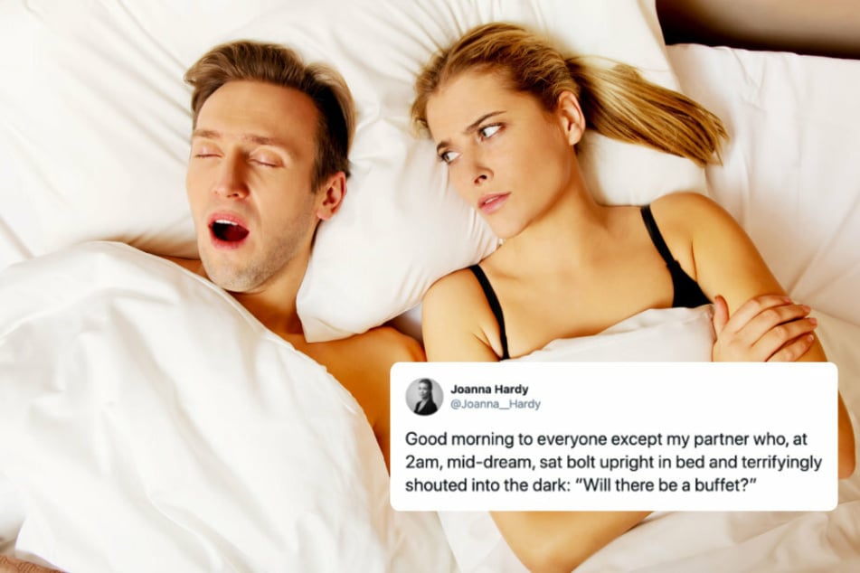 In the middle of his sleep, a man started talking. His wife shared the funny incident on Twitter (r). (stock image)