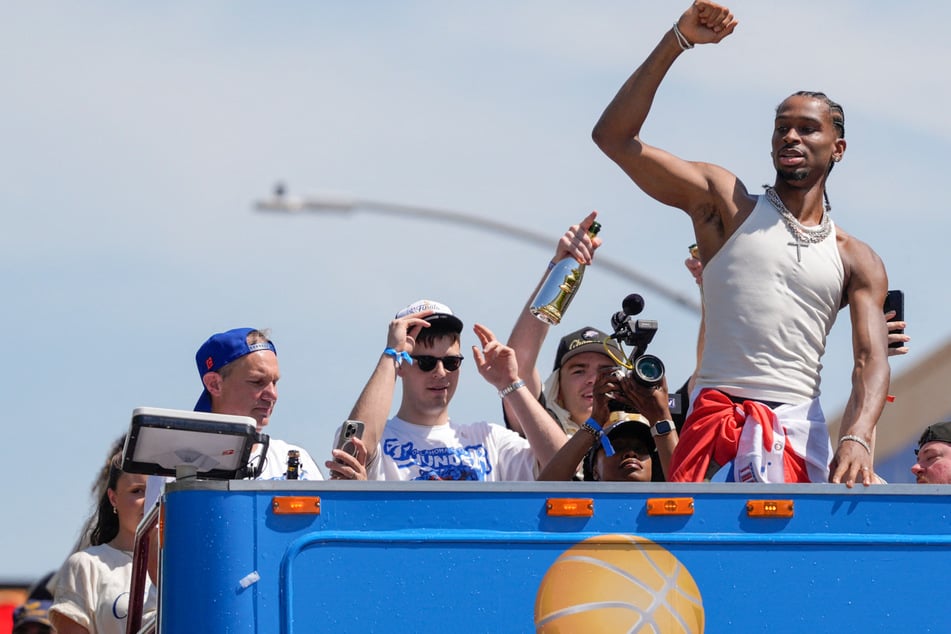 Oklahoma City Thunder celebrate first NBA title with hometown parade
