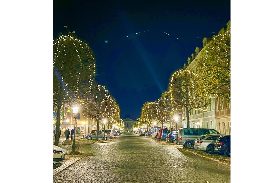 Weihnachtliches Barockviertel: So toll sah die Königstraße in der Adventszeit aus.