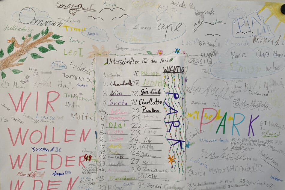 Protest der Grundschüler: "Wir wollen wieder in den Park."