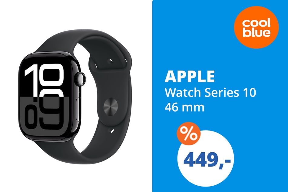 Die Apple Smartwatch Series 10
für 449 Euro.