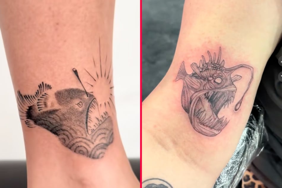 Fans of the viral anglerfish which surfaced off the coast of Tenerife have started getting tattoo tributes to the deep sea creature.