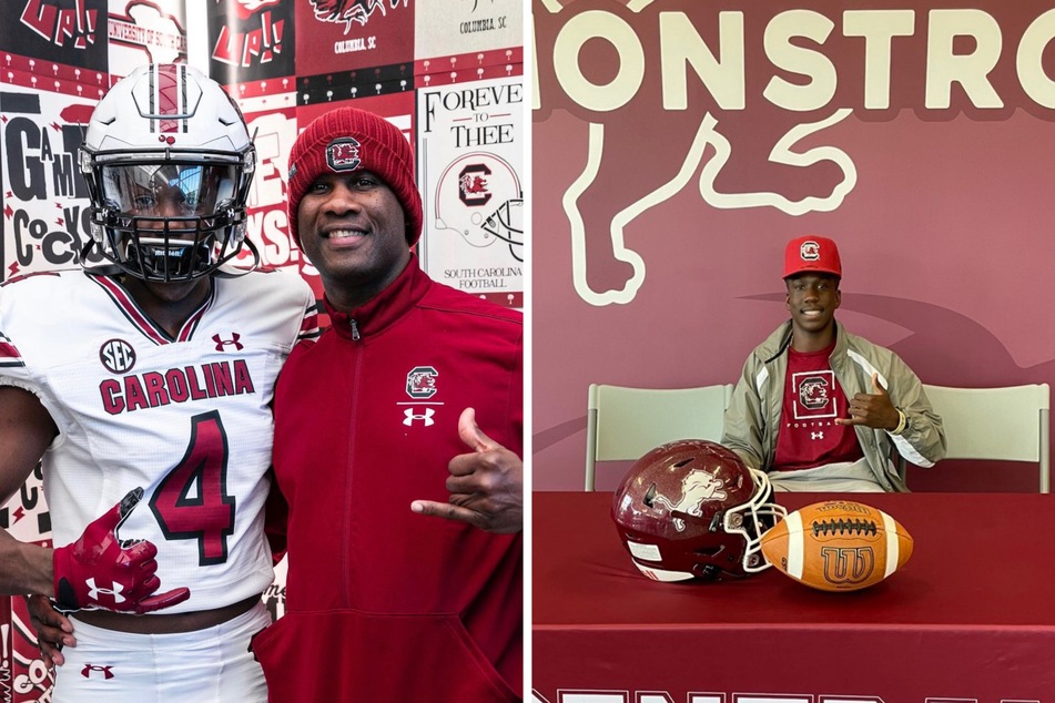 Vicari Swain (r) becomes the 17th commit for the Gamecocks football program.