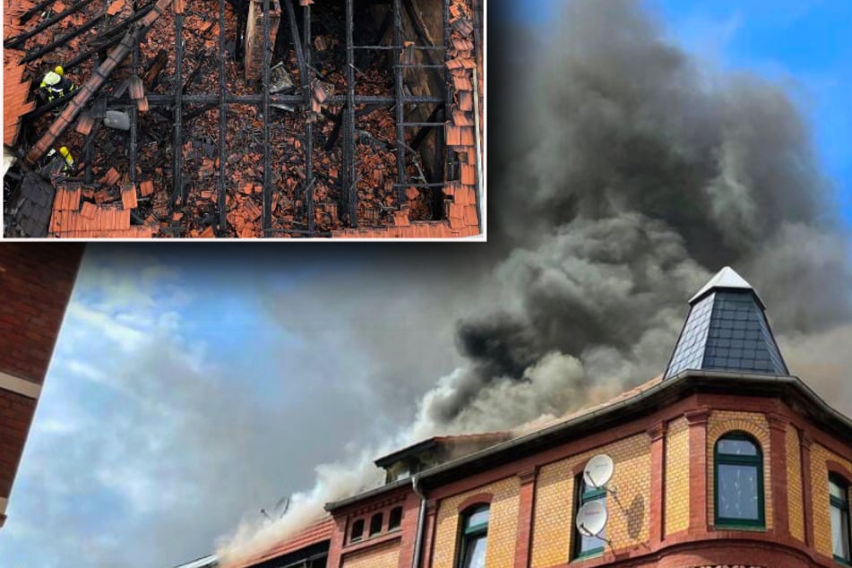 150.000 Euro Schaden: Dachstuhl von Mehrfamilienhaus gerät in Brand