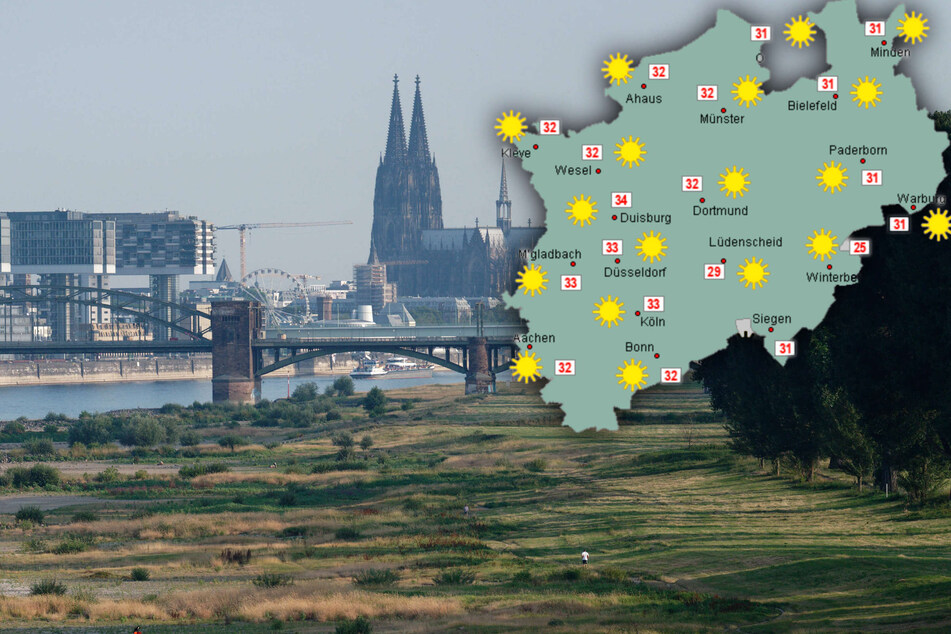 Es wird heiß in NRW: Gewitter und Schauer möglich