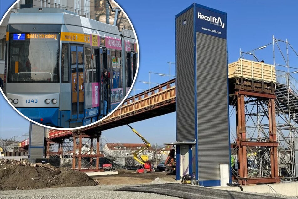 Leipzig: Weitere Einschränkungen und Staus: Gleisarbeiten an Georg-Schwarz-Brücke gehen in die nächste Runde