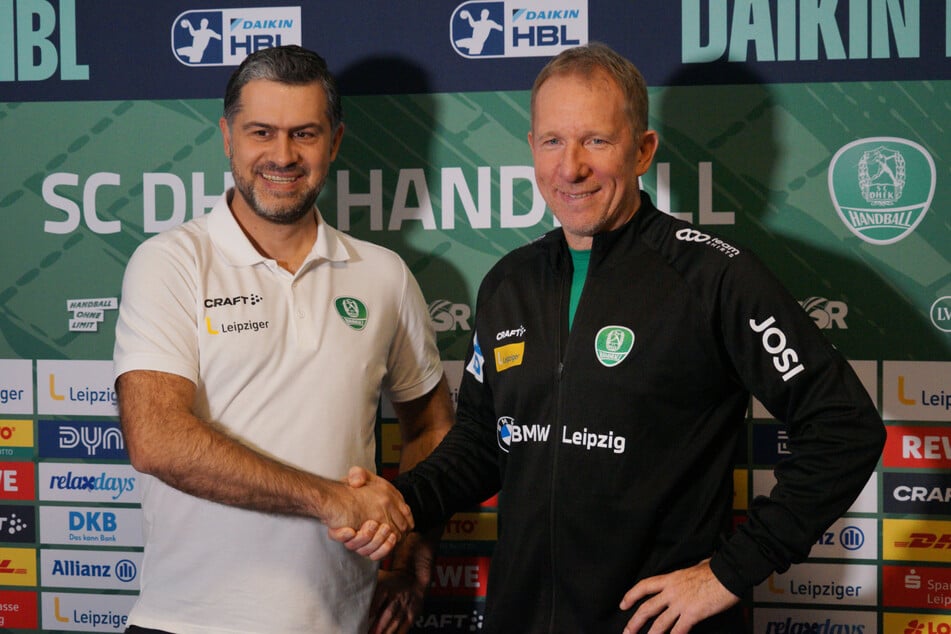 DHfK-Geschäftsführer Günther (l.) rief am Montag bei Carstens (r.) an: "In dem Moment als Karsten angerufen hat, ist die Entscheidung für mich sofort gefallen", sagte der 54-Jährige.