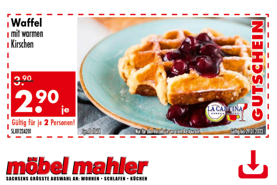 Hier klicken und Waffel-Gutschein herunterladen.