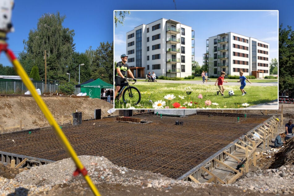 Chemnitz: Mega-Bauprojekt in Chemnitz: Grundstein für neue Wohnanlage gelegt