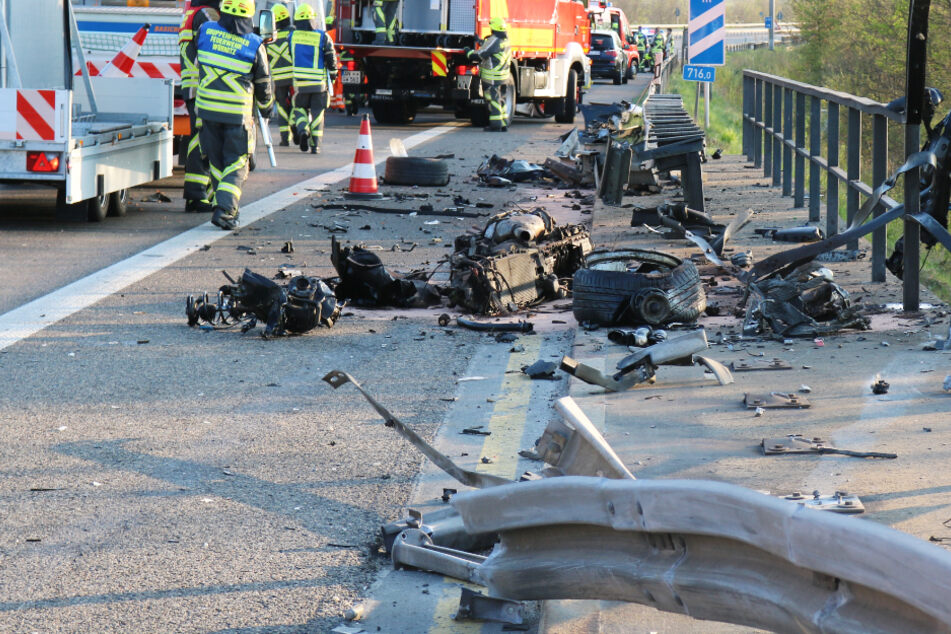 Horror-Unfall auf A6: Junger Autofahrer verliert Leben