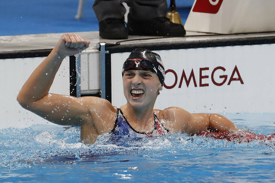 Katie Ledecky won her third-straight 800-meter freestyle final, a women's Olympic record.