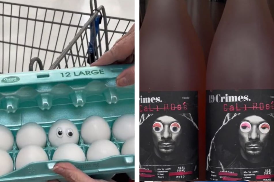 Memaw stuck googly eyes on everything from eggs to Snoop Dogg's wine.