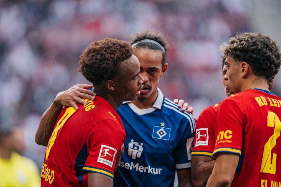 Pechvogel Assan Ouedraogo (l.) hat sich wieder verletzt. Ex-RB-Leipzig-Star Yussuf Poulsen fühlte mit.