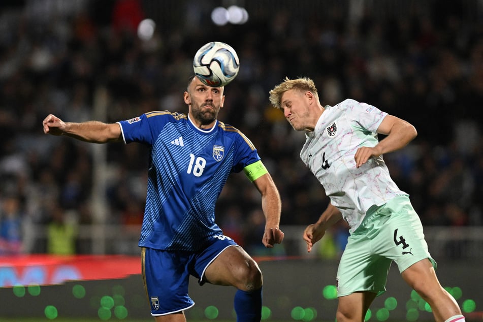 Kein schönes Spiel: Xaver Schlager (29, r.) spielte mit der österreichischen Nationalelf 1:1 gegen Kosovo.