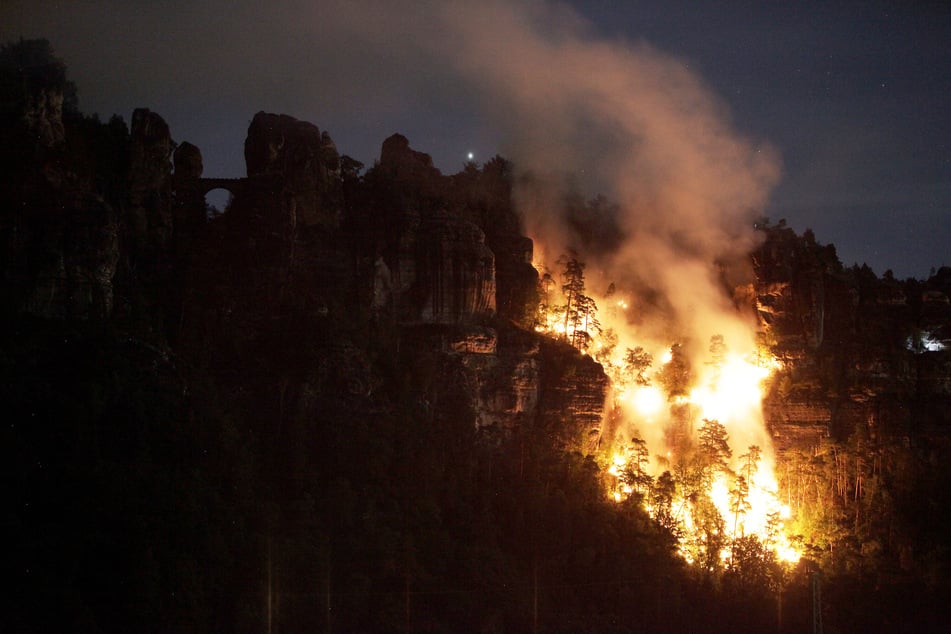 Der Brand in der Sächsischen Schweiz war verheerend.