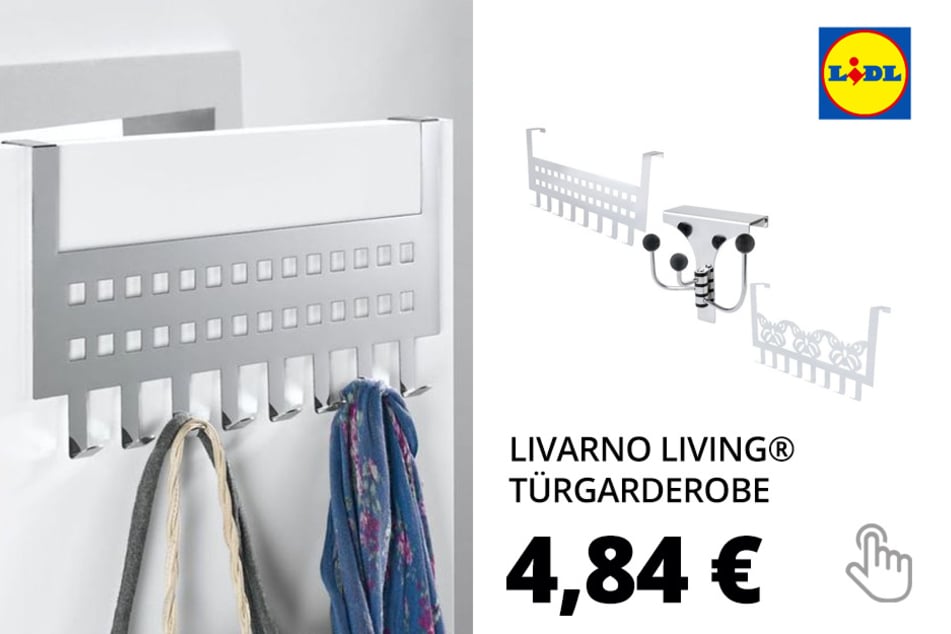 LIVARNO LIVING® Türgarderobe, selbstklebende Puffer