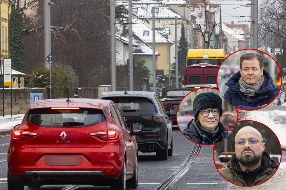 Zornige Autofahrer in Laubegast: "Die Baustelle ist gerade erst weg, jetzt ist hier der nächste Stau"