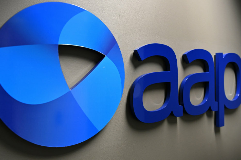 Ein AAP-Logo ist im Büro der Australian Associated Press in Sydney zu sehen.