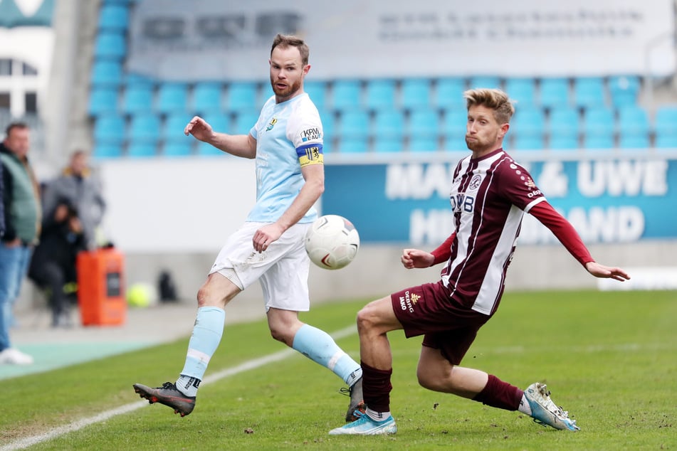 Nach seiner Zeit in Aue spielte Hertner (r.) unter anderem für den BFC Dynamo. (Archivfoto)