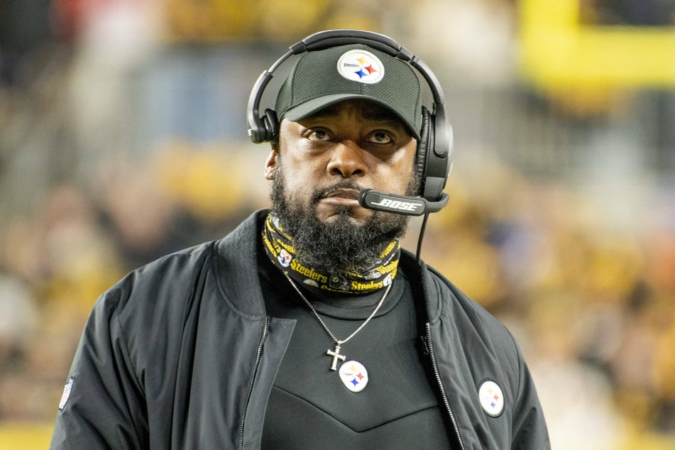 Pittsburgh Steelers head coach Mike Tomlin during the fourth quarter of the Steelers win over the Ravens.