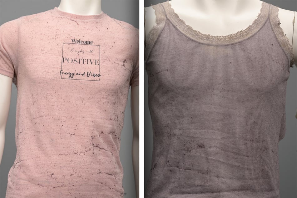 Diese Primark-Oberbekleidung trug die Frau.