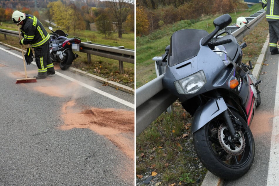 Missglücktes Überholmanöver im Erzgebirge: Biker im Krankenhaus