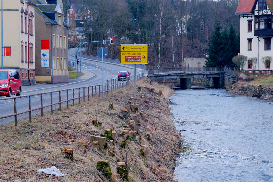 Die alte Brücke über die Würschnitz wird nun durch einen Neubau ersetzt. (Archivbild)