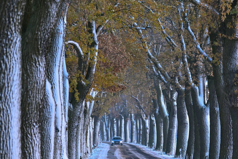 Durch gefrierende Nässe kann es auf den Straßen glatt werden. (Archivbild)