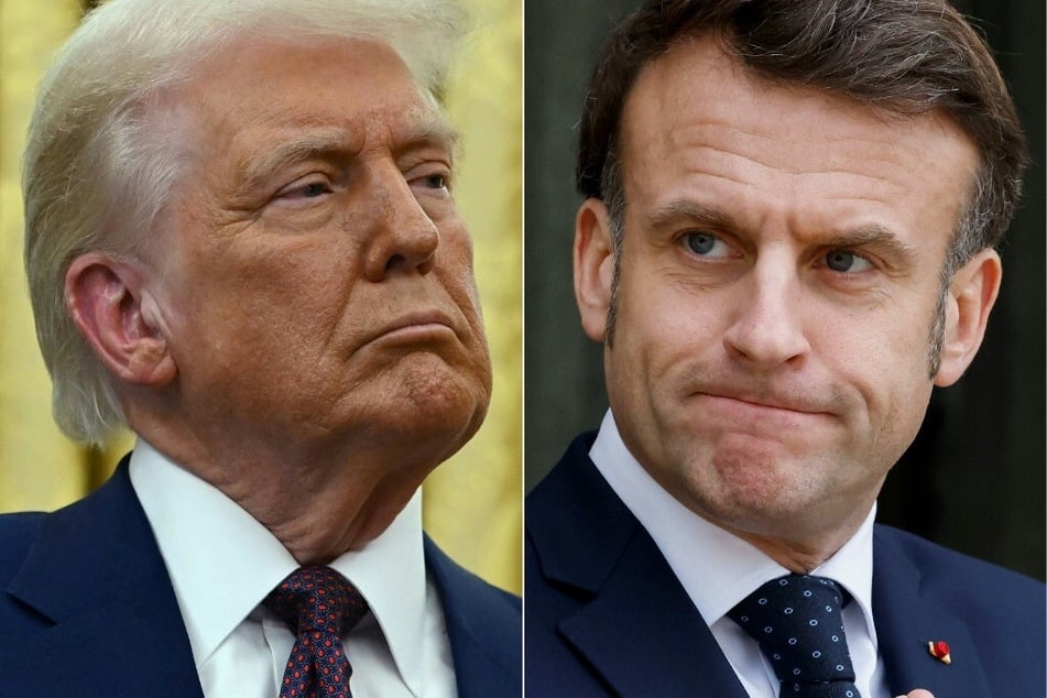 French President Emmanuel Macron (r.) is due to visit US President Donald Trump at the White House this Monday – the third anniversary of the war in Ukraine.