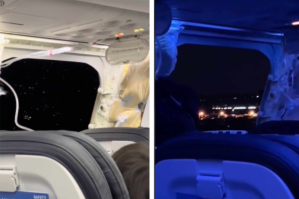 A TikTok video showed passengers on the Alaska Airlines flight that made an emergency landing after its window blew off.
