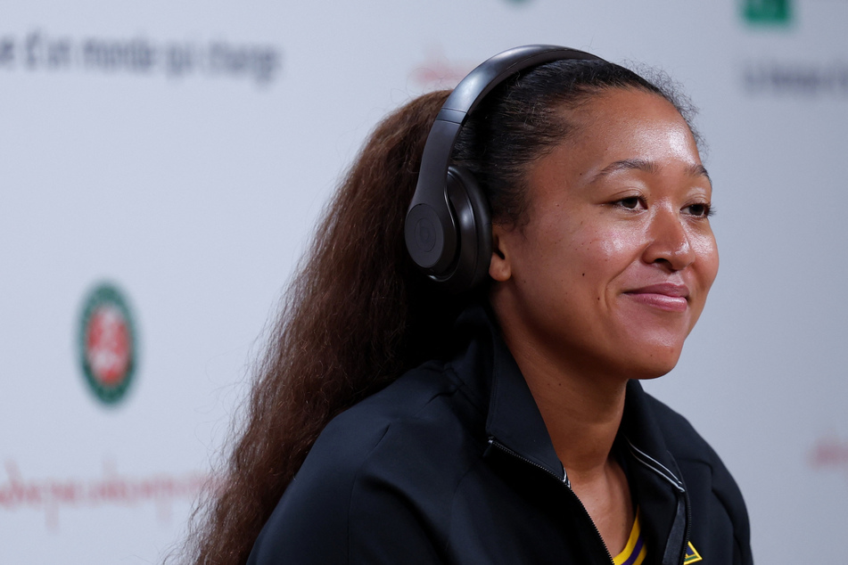 Japan's Naomi Osaka speaks during the press conference at the French Open on May 25, 2024.