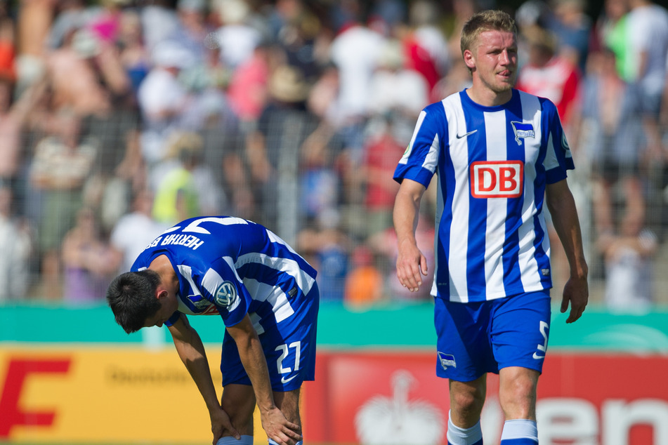 Maik Franz (42, r.) trug drei Jahre lang das Trikot von Hertha BSC.