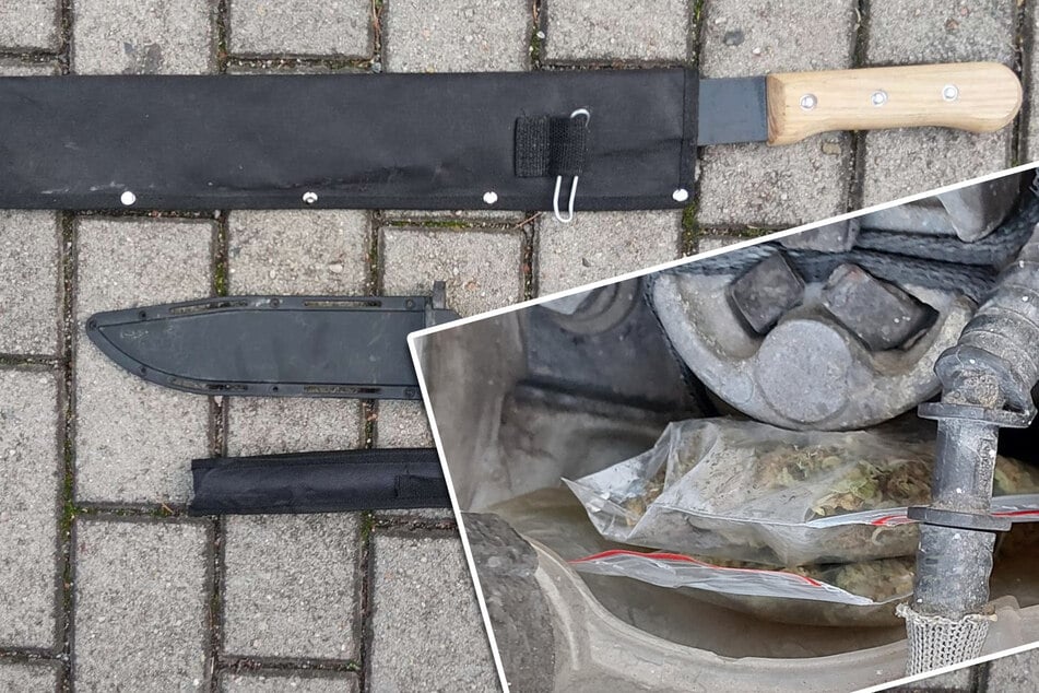 Grenzer krallen sich Machete und Motorraum-Marihuana