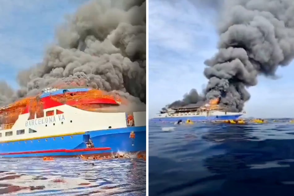 Un incendie important a éclaté à bord du ferry.