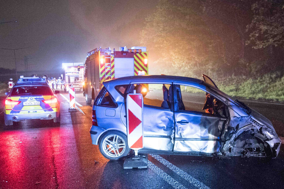 Unfall A1: Unfall auf der A1: Typ liefert sich irre Verfolgungsjagd mit der Polizei