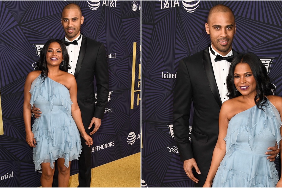 Nia Long (r) and her fiancé Ime Udoka have called it quits.