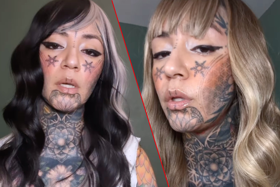 Julia Falcon has been getting tattooed for 18 years, and has covered 98% of her body in ink.