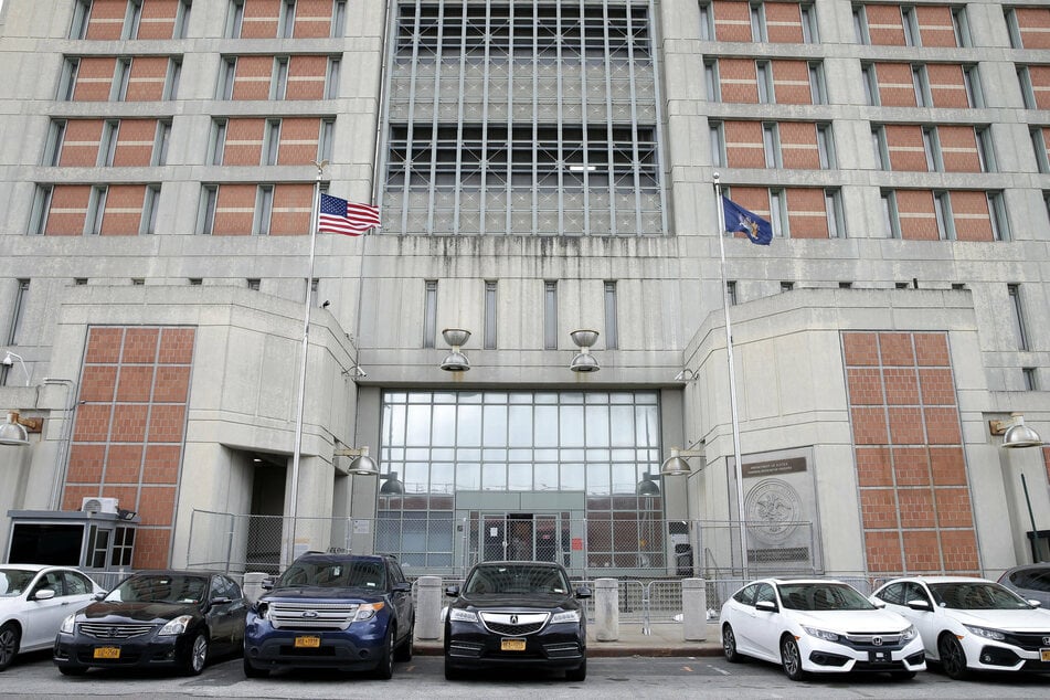 Gates surround entrances to the Metropolitan Detention Center in Brooklyn where Ghislaine Maxwell is imprisoned.