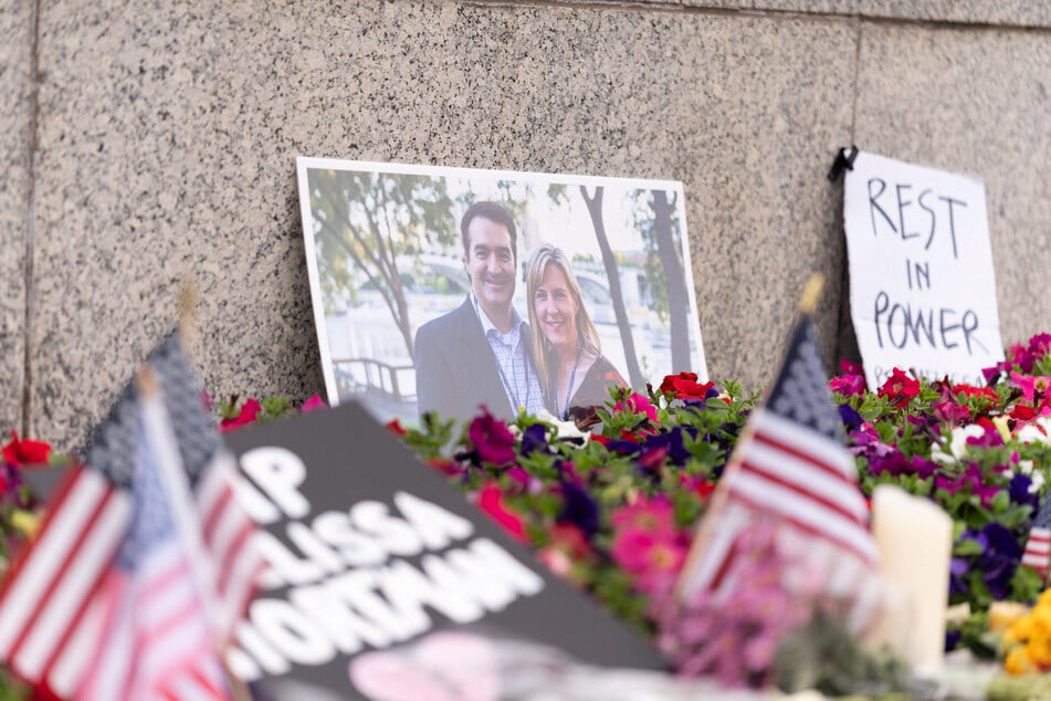 People St. Paul, Minnesota, left tributes to Hortman and her husband, who were killed in Saturday's shooting,