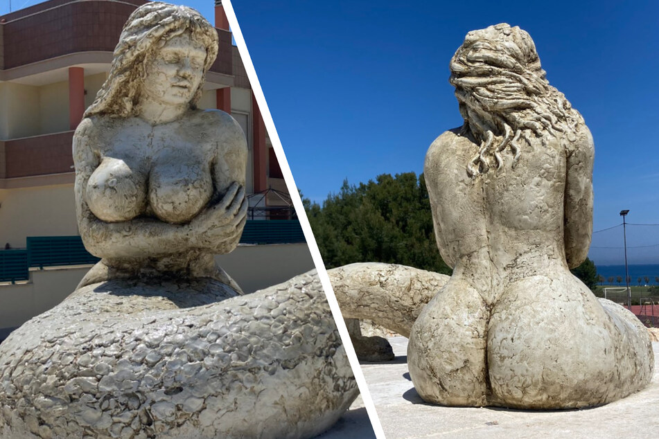 Curvy-Meerjungfrau: Diese Statue in Italien spaltet die Gemüter!