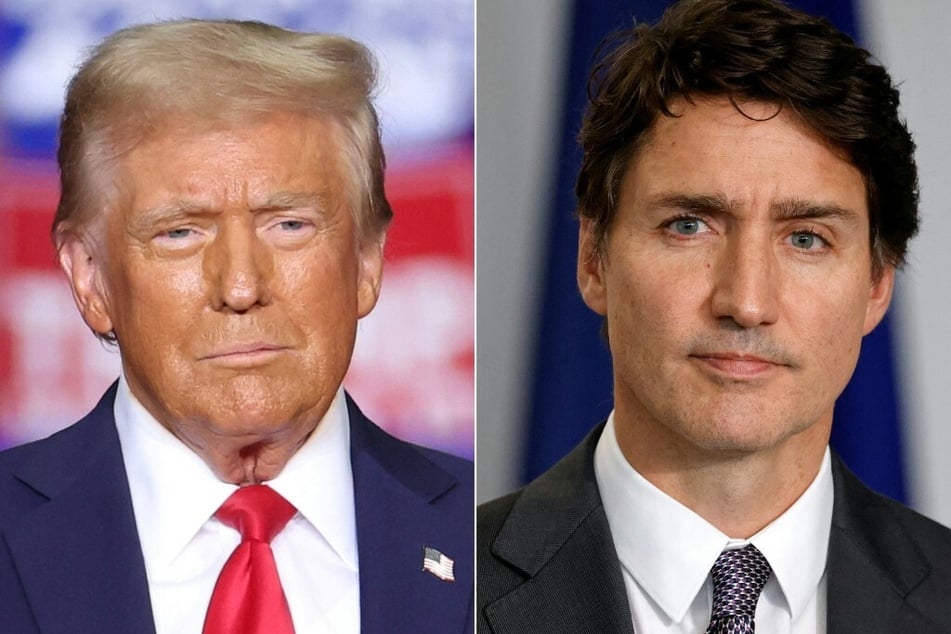 US President-elect Donald Trump (l.) has met with Canadian Prime Minister Justin Trudeau as the latter seeks to stave off American tariffs.