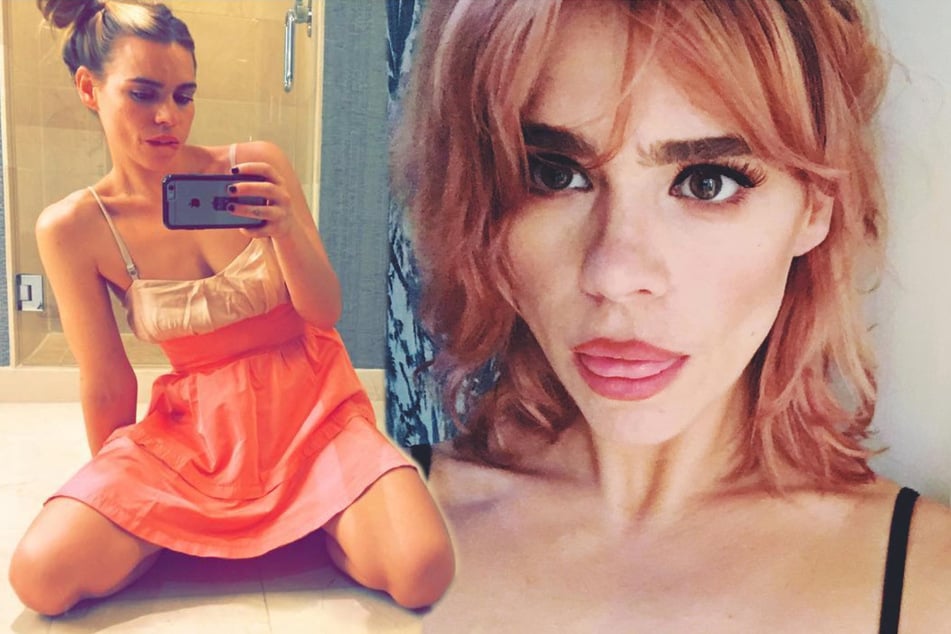 British actor Billie Piper shows female masturbation in her new television series (montage).